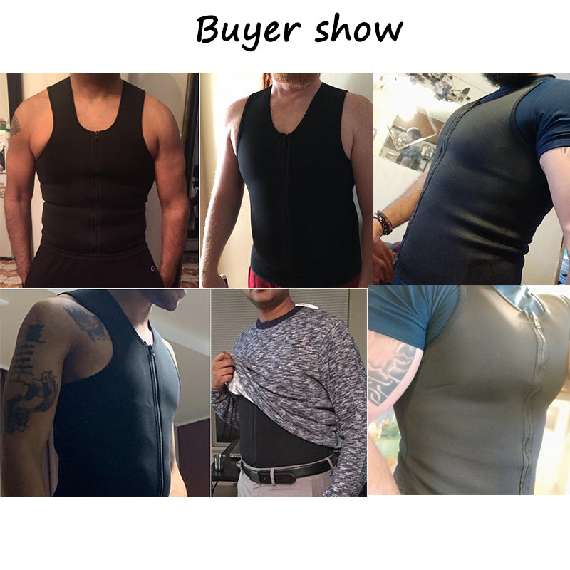 Men's Neoprene Waist Trainer Vest for Weight Loss